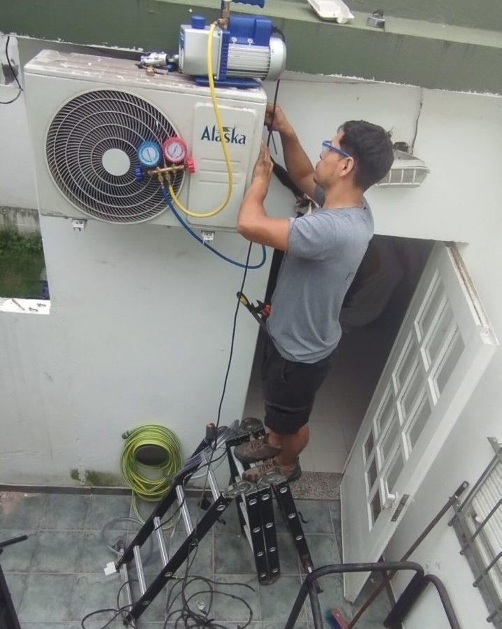 Instalación de aire acondicionado en departamento nuevo, CABA: detalle 5