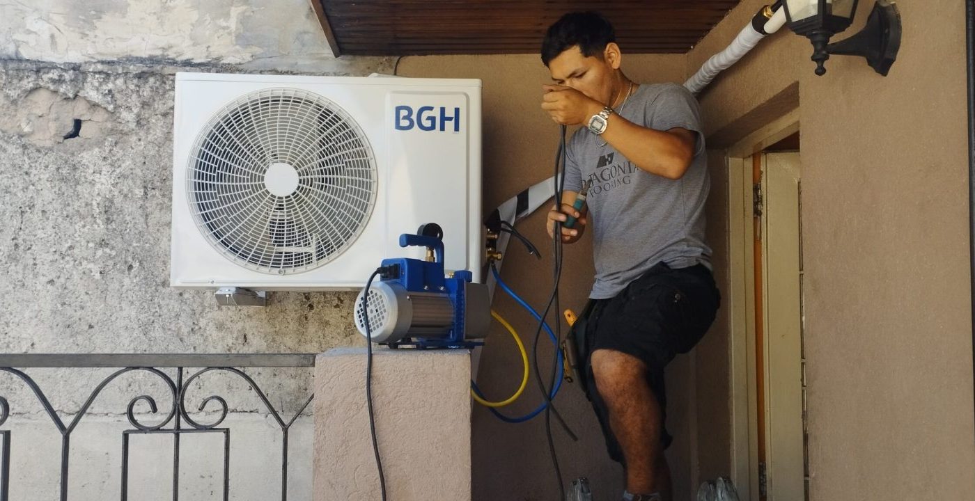 Instalación de aire acondicionado en pared antigua, CABA: detalle 14