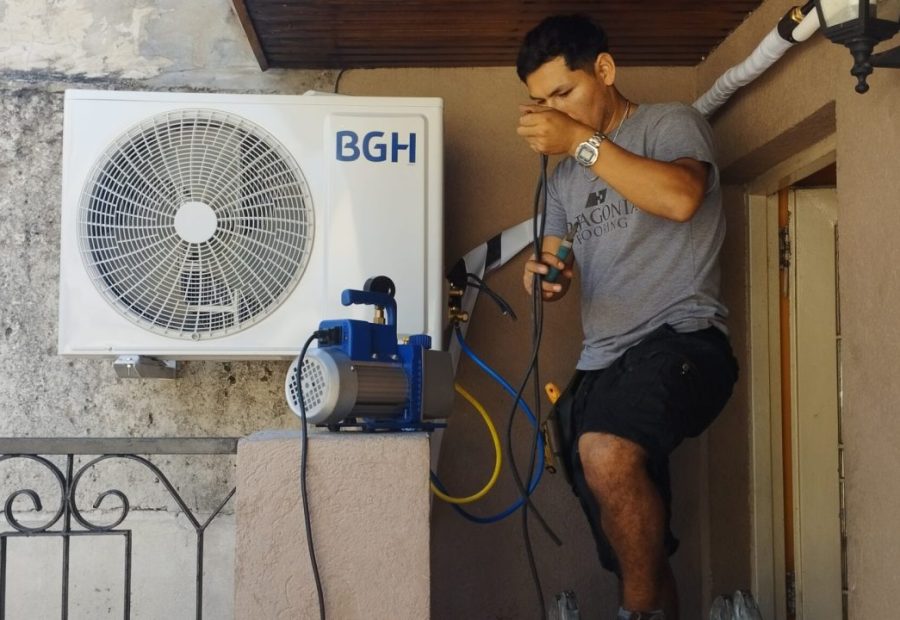 Instalación de aire acondicionado en pared antigua, CABA: detalle 14