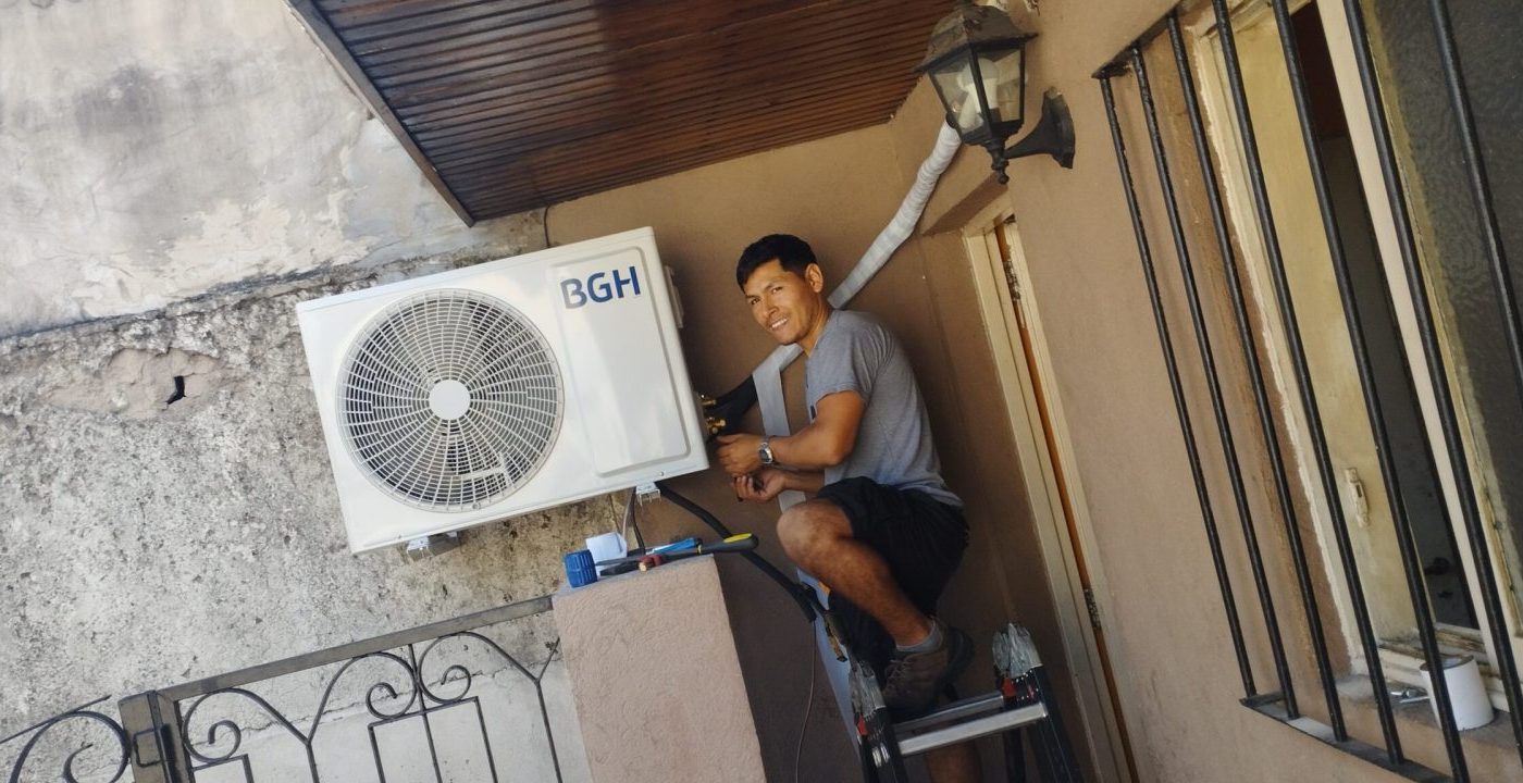 Instalación de aire acondicionado en pared antigua, CABA: detalle 18