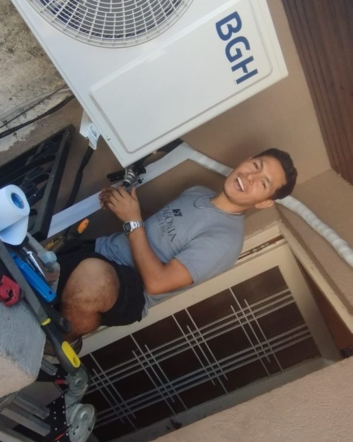 Instalación de aire acondicionado en pared antigua, CABA: detalle 6