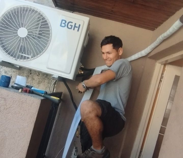 Instalación de aire acondicionado en pared antigua, CABA: detalle 8