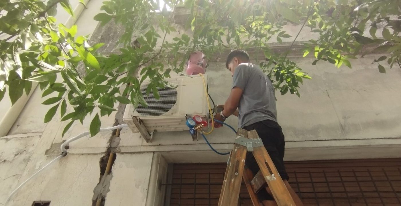 Instalación de aire acondicionado en Flores, CABA