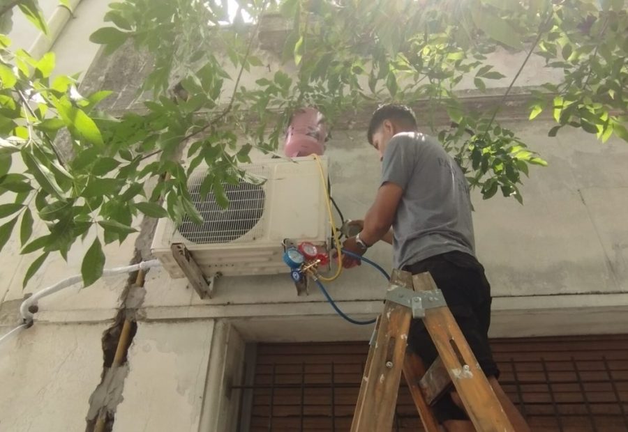Instalación de aire acondicionado en Flores, CABA